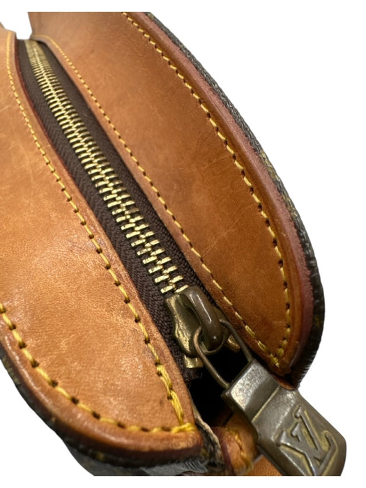 Louis Vuitton Brown & light brown Canvas & Leather Zip Top LV Monogram Bag Brown & light brown / S