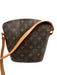 Louis Vuitton Brown & light brown Canvas & Leather Zip Top LV Monogram Bag Brown & light brown / S