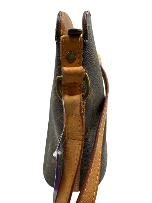 Louis Vuitton Brown & light brown Canvas & Leather Zip Top LV Monogram Bag Brown & light brown / S