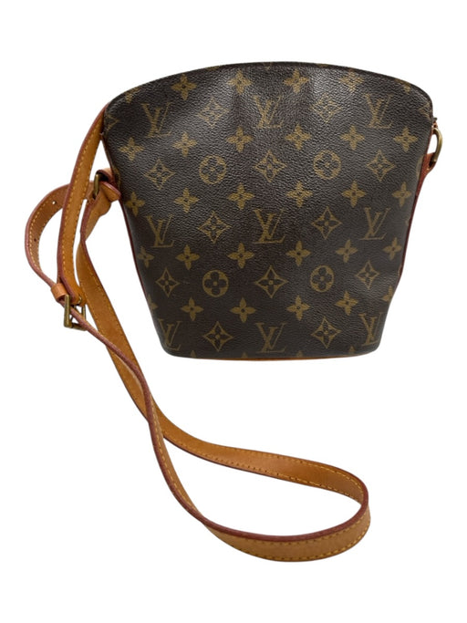 Louis Vuitton Brown & light brown Canvas & Leather Zip Top LV Monogram Bag Brown & light brown / S