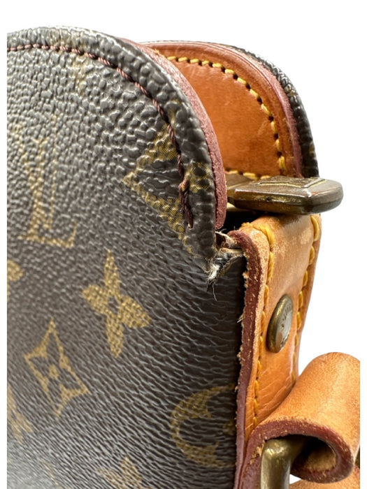 Louis Vuitton Brown & light brown Canvas & Leather Zip Top LV Monogram Bag Brown & light brown / S
