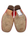 Tory Burch Shoe Size 9 Red Suede Logo Square Toe Loafers Red / 9