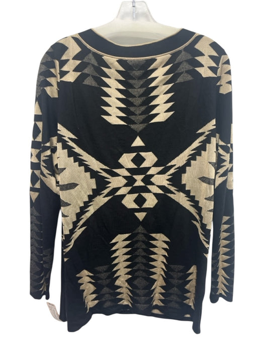 Ralph Lauren Size M Black & Gold Cashmere & Viscose Long Sleeve Sweater Black & Gold / M
