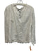 Diane Von Furstenberg Size 12 White Rayon & Nylon Long Sleeve Lace Overlay Top White / 12