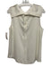Theory Size M White Triacetate & Polyester Back Button Sleeveless Top White / M