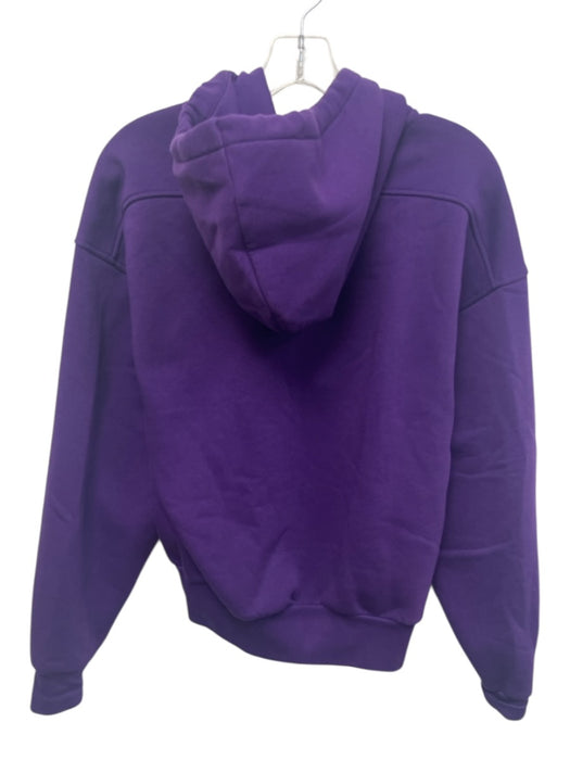Lacoste Size 40/36 Purple Cotton & Polyester Zip Up Hoodie Sweatpants Pant Set Purple / 40/36