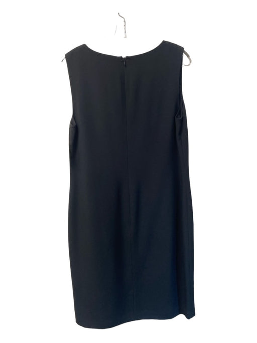 Ralph Lauren Size 12 Black Viscose Blend Asymmetric Hem Sleeveless Dress Black / 12