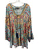 Hemant & Nandita Size M Blue, Pink & Multi Viscose Beaded Detail Dress Blue, Pink & Multi / M