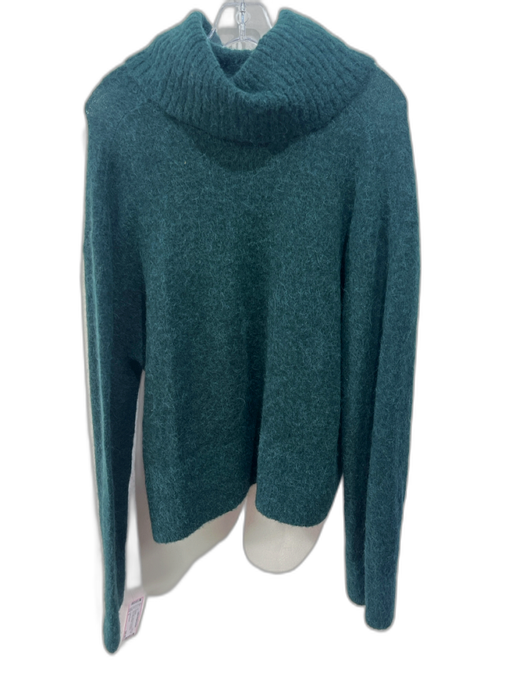 & Other Stories Size S Dark Green Alpaca & Wool Blend Turtle Neck Sweater Dark Green / S