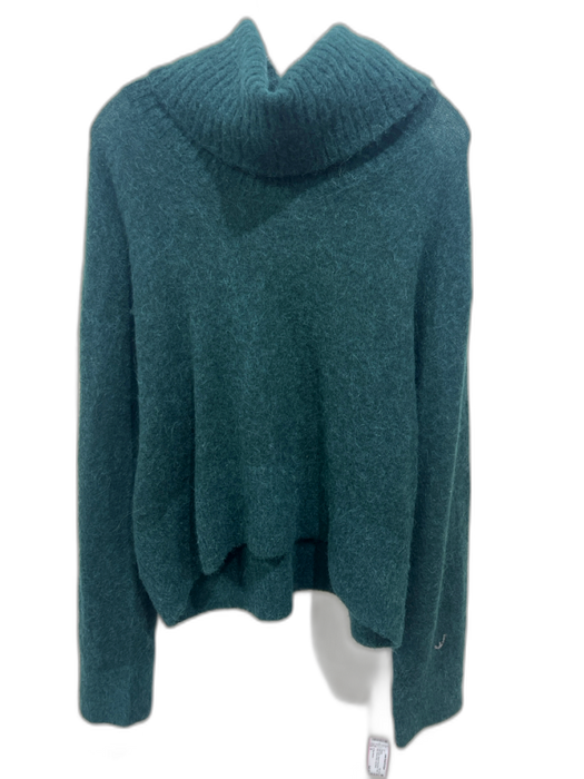 & Other Stories Size S Dark Green Alpaca & Wool Blend Turtle Neck Sweater Dark Green / S