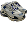 Balenciaga Shoe Size 8 White, Gray, Blue Nylon Lace Up Chunky Sneakers White, Gray, Blue / 8