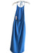 Alice & Olivia Size 0 Blue Polyester Halter Neck Back Zip Hi Lo Open Front Dress Blue / 0