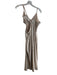 Love Shack Fancy Size 00 Beige Polyester Sequins Side Zip Side Cut Outs Dress Beige / 00