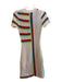 Solid & Striped Size XS White & Multi Cotton Short Sleeve Knit Crew Neck Dress White & Multi / XS