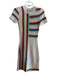 Solid & Striped Size XS White & Multi Cotton Short Sleeve Knit Crew Neck Dress White & Multi / XS