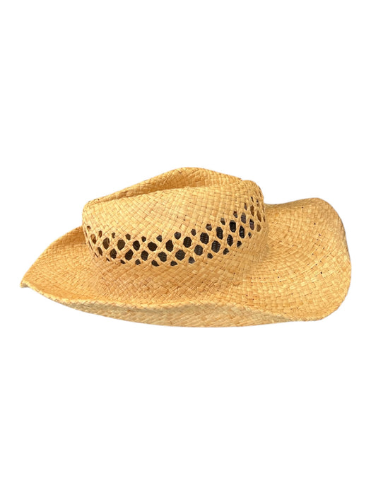 Lack of Color Light Tan Paper Cowboy Perforated Med Brim Hat Light Tan / Small