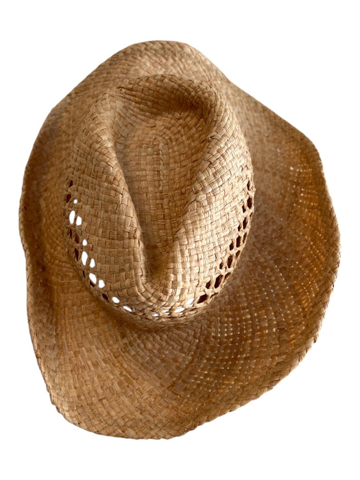 Lack of Color Light Tan Paper Cowboy Perforated Med Brim Hat Light Tan / Small