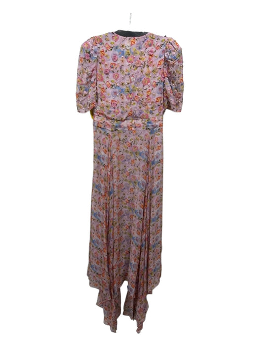 Loveshackfancy Size 2 Pink & Multi Viscose & Polyester Floral Beading Dress Pink & Multi / 2