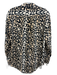 Equipment Femme Size XS Black & Beige Silk Leopard Print Snakeskin Print Top Black & Beige / XS