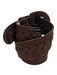 Oscar de la Renta Bronze Textile Braided Buckle Belts Bronze / L