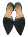 Manolo Blahnik Shoe Size 39 Blue Leather Upper Suede Cut Outs Pointed Toe Pumps Blue / 39