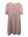 Beulah Size S/M Light Pink Wool Back Zip Tie Detail Bust Darts Dress Light Pink / S/M