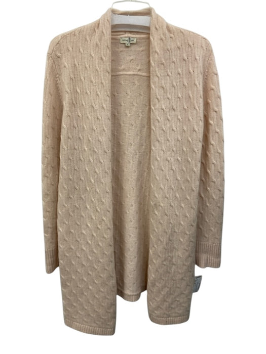 Cortland Park Size XL Tan Cashmere Open Front Long Sleeve Cardigan Tan / XL