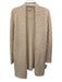 Cortland Park Size XL Tan Cashmere Open Front Long Sleeve Cardigan Tan / XL