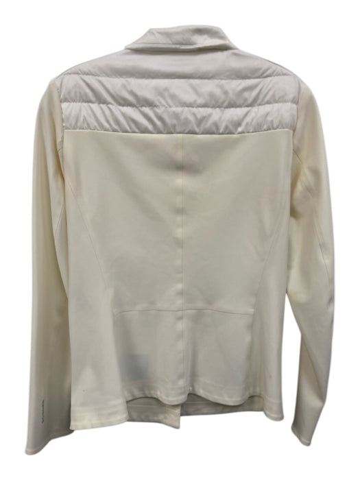 Bogner Size 6/S Cream Poly Blend Snap Button Puffed Long Sleeve Jacket Cream / 6/S