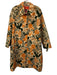 La Double J Size Est L Tan multi Wool Blend Long Sleeve Button Front Floral Coat Tan multi / Est L