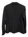 Veronica Beard Size 10 Black Nylon Blend One Button Lapels Long Sleeve Blazer Black / 10