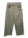 Ann Mashburn Size 29 Muted Green Cotton Blend Wide Leg High Rise Jeans Muted Green / 29