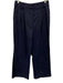 Collection Size 12 Navy Poly Blend Zip & Hook Closure Pinstripe Pockets Pants Navy / 12