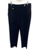 Veronica Beard Size 10 Navy Poly Blend Zip & Button Pockets Pants Navy / 10