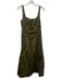 Ulla Johnson Size 8 Green & Black Cotton Sleeveless All Over Print Dress Green & Black / 8