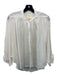 Maeve Size S White Rayon Blend Hidden Button Long Sleeve Round Neck Dolman Top White / S