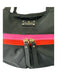 Kate Spade Black Red & Pink Nylon Zipper Detail Tote Double Top Handle Bag Black Red & Pink / M