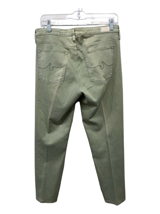 AG Size 30R Green Cotton Blend Mid Rise Cigarette Pants Green / 30R