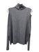 Vince Size M Gray Wool Turtle Neck Cold Shoulder Long Sleeve Sweater Gray / M