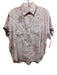Etica Size XS Pink Linen Blend Tie Dye Short Sleeve Button Up Shirt Top Pink / XS
