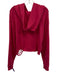 CHRLDR Size S Hot pink Pima Cotton Long Sleeve Hood distressed Crop Jacket Hot pink / S