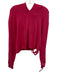 CHRLDR Size S Hot pink Pima Cotton Long Sleeve Hood distressed Crop Jacket Hot pink / S