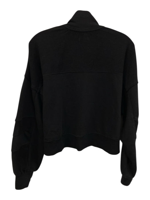 Pilcro Size S Black Cotton Long Sleeve Split Neck Grommet Jacket Black / S