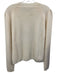 Veronica Beard Size Medium Cream White Wool Long Sleeve Ribbed Knit Sweater Cream White / Medium