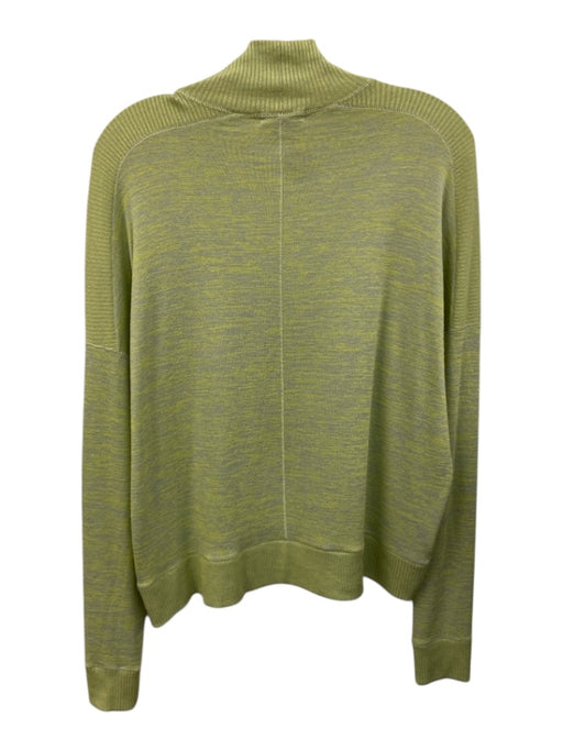 Rag & Bone Size Small Green & Gray Rayon Blend Long Sleeve Jacquard Knit Sweater Green & Gray / Small