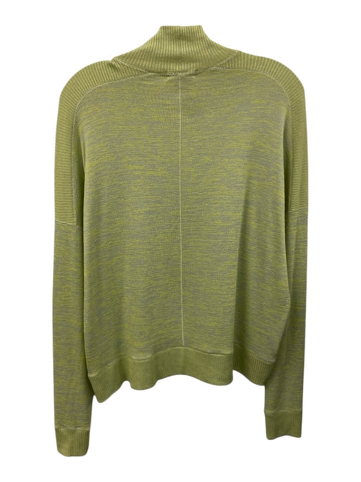 Rag & Bone Size Small Green & Gray Rayon Blend Long Sleeve Jacquard Knit Sweater Green & Gray / Small