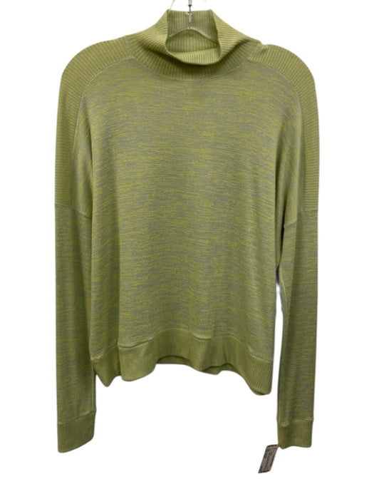 Rag & Bone Size Small Green & Gray Rayon Blend Long Sleeve Jacquard Knit Sweater Green & Gray / Small
