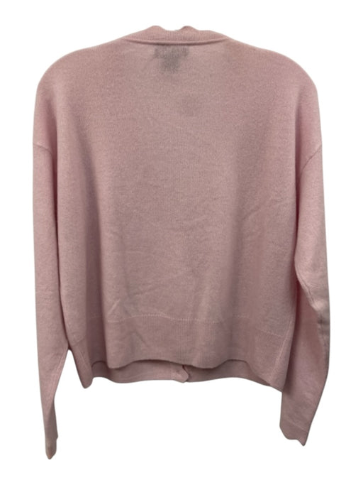 C by bloomingdales Size Medium Light Pink 2 PLY cashmere Button Front Sweater Light Pink / Medium