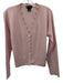 C by bloomingdales Size Medium Light Pink 2 PLY cashmere Button Front Sweater Light Pink / Medium