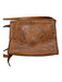 Patricia Nash Brown Leather Tooled Flap Closure Crossbody Adjustable Strap Bag Brown